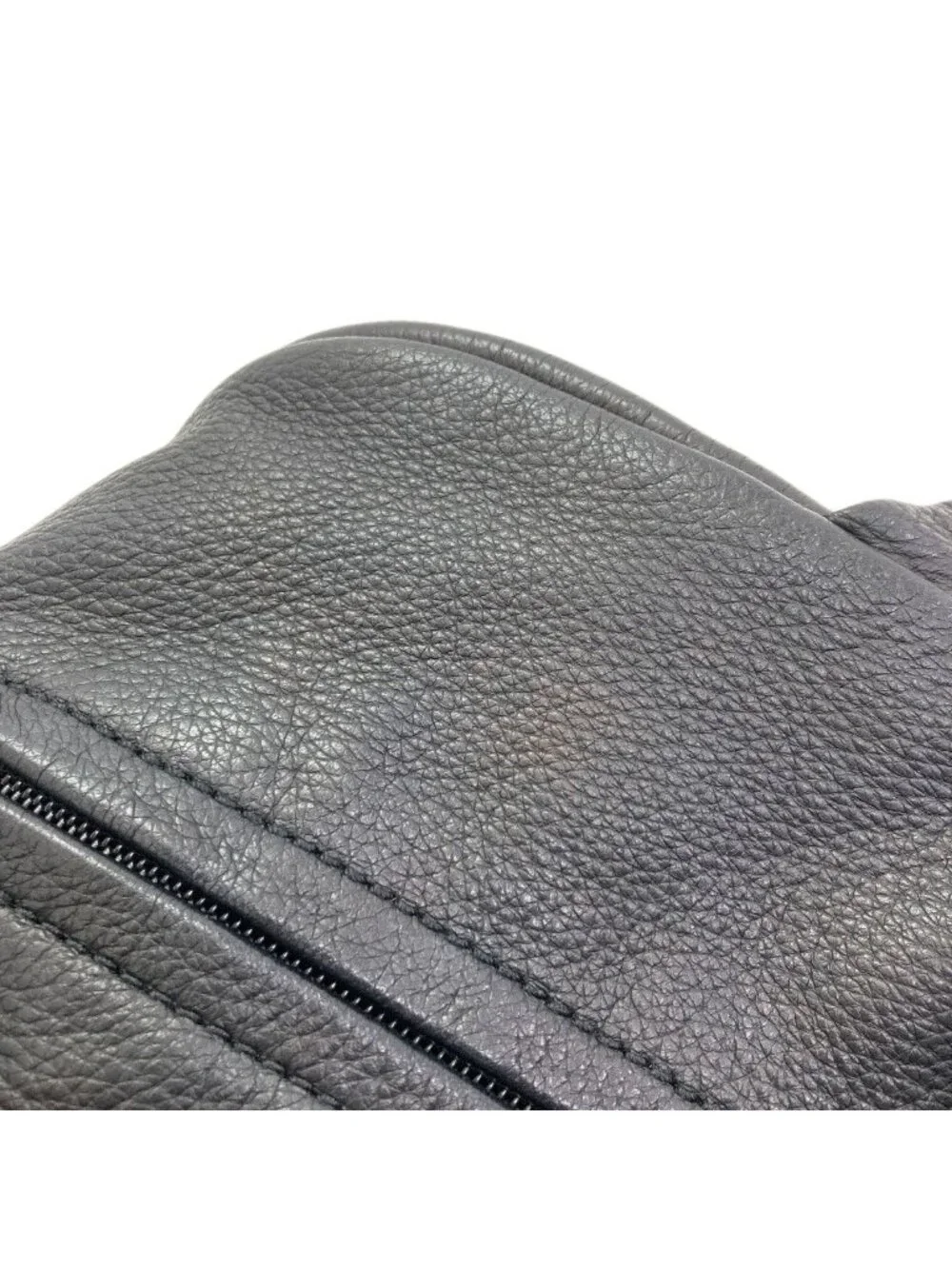 Chanel le Marais Bohler Mini Boston Quilted Silver Bag Calf